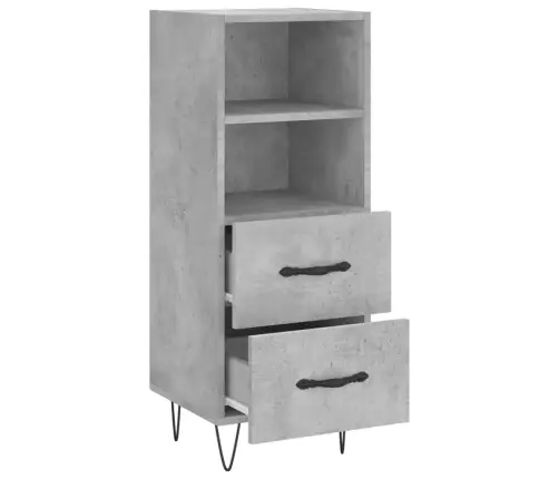 Šoninė Spintelė, Betono Pilka, 34,5X34X90cm Apdirbta Mediena