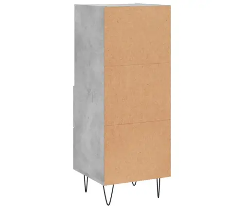 Šoninė Spintelė, Betono Pilka, 34,5X34X90cm Apdirbta Mediena