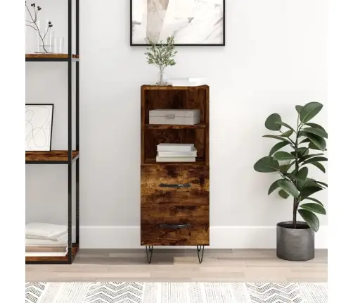 Kumode, Ozolkoka Krāsa, 34,5X34X90 Cm, Inženierijas Koks Vidaxl Kumode, Ozolkoka Krāsa, 34,5X34X90 Cm, Inženierijas Koks Vidaxl