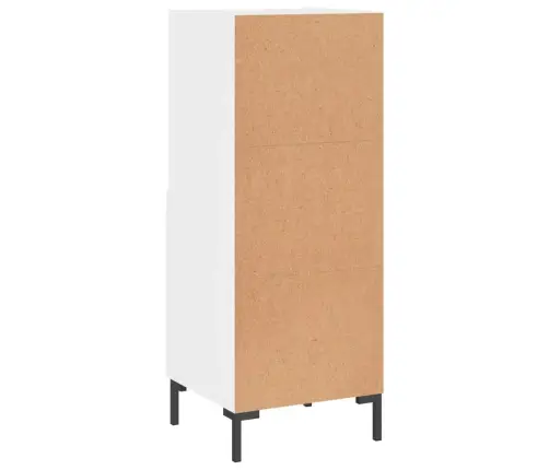 Šoninė Spintelė, Balta, 34,5X34X90cm Apdirbta Mediena, Blizgi