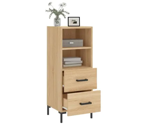 Šoninė Spintelė, Ąžuolo Spalvos, 34,5X34X90cm Apdirbta Mediena