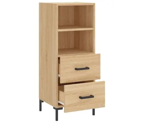 Šoninė Spintelė, Ąžuolo Spalvos, 34,5X34X90cm Apdirbta Mediena