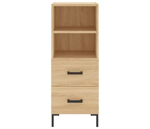 Šoninė Spintelė, Ąžuolo Spalvos, 34,5X34X90cm Apdirbta Mediena