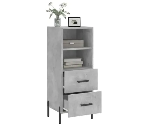 Puhvetkapp, Betoonhall, 34,5 X 34 X 90 cm Tehispuit