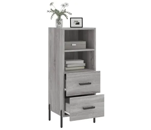 Šoninė Spintelė, Pilka Ąžuolo, 34,5X34X90cm Apdirbta Mediena