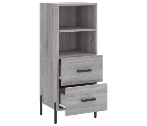 Šoninė Spintelė, Pilka Ąžuolo, 34,5X34X90cm Apdirbta Mediena