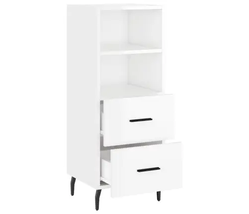 Puhvetkapp, Kõrgläikega Valge, 34,5 X 34 X 90 cm Tehispuit