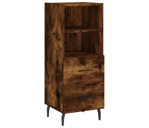 Šoninė Spintelė, Dūminio Ąžuolo, 34,5X34X90cm Apdirbta Mediena