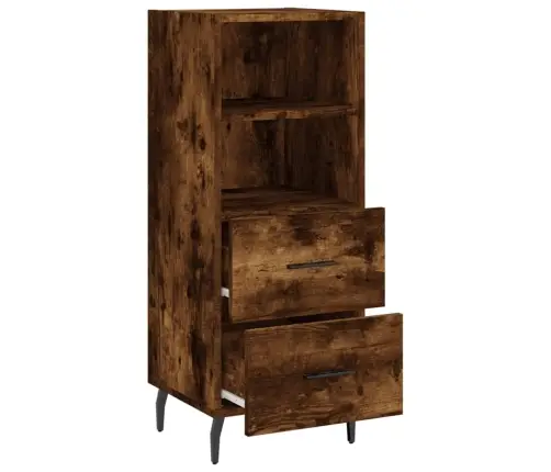 Šoninė Spintelė, Dūminio Ąžuolo, 34,5X34X90cm Apdirbta Mediena