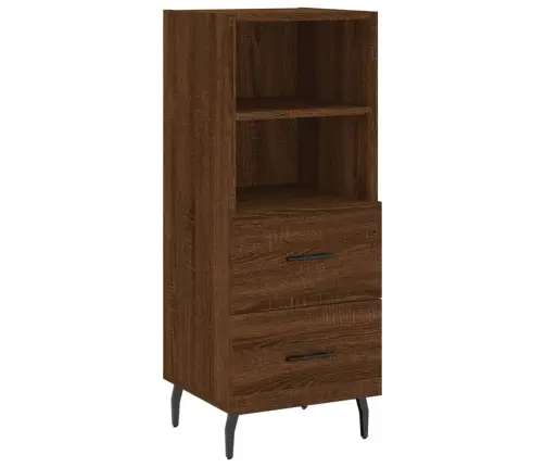 Kumode, Ozolkoka Krāsa, 34,5X34X90 Cm, Inženierijas Koks Vidaxl