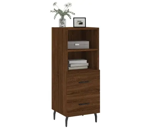 Kumode, Ozolkoka Krāsa, 34,5X34X90 Cm, Inženierijas Koks Vidaxl