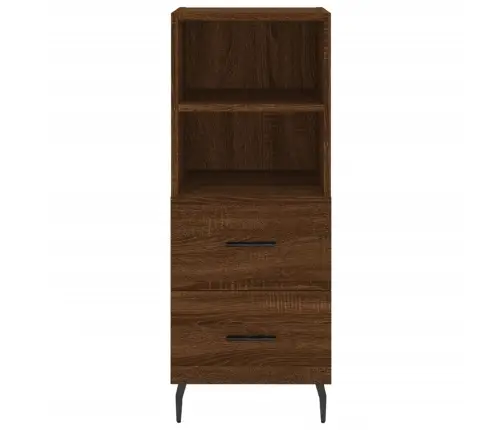 Kumode, Ozolkoka Krāsa, 34,5X34X90 Cm, Inženierijas Koks Vidaxl