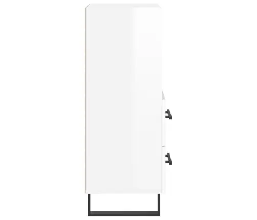 Puhvetkapp, Kõrgläikega Valge, 34,5 X 34 X 90 cm Tehispuit