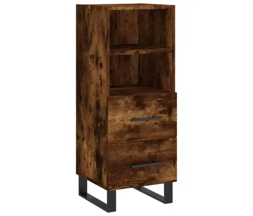 Šoninė Spintelė, Dūminio Ąžuolo, 34,5X34X90cm Apdirbta Mediena Šoninė Spintelė, Dūminio Ąžuolo, 34,5X34X90cm Apdirbta Mediena