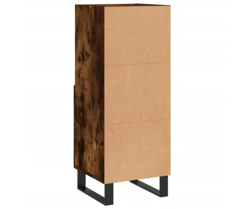 Šoninė Spintelė, Dūminio Ąžuolo, 34,5X34X90cm Apdirbta Mediena Šoninė Spintelė, Dūminio Ąžuolo, 34,5X34X90cm Apdirbta Mediena