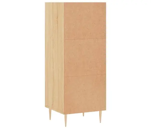 Plaukts, Ozolkoka Krāsā, 34,5X32,5X90 Cm, Inženierijas Koks Vidaxl