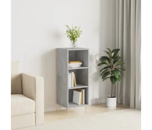 Šoninė Spintelė, Betono Pilka, 34,5X32,5X90cm Apdirbta Mediena