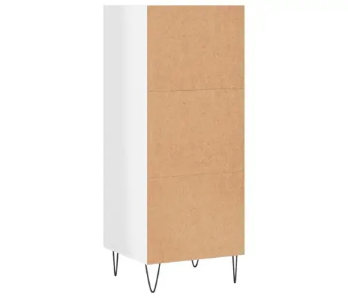 Plaukts, Spīdīgi Balts, 34,5X32,5X90 Cm, Inženierijas Koks Vidaxl