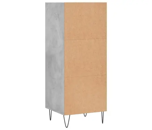 Šoninė Spintelė, Betono Pilka, 34,5X32,5X90cm Apdirbta Mediena