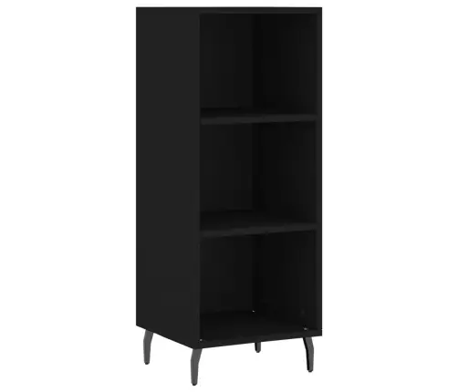 Plaukts, Melns, 34,5X32,5X90 Cm, Inženierijas Koks Vidaxl