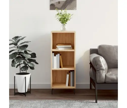 Plaukts, Ozolkoka Krāsā, 34,5X32,5X90 Cm, Inženierijas Koks Vidaxl