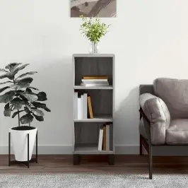 Plaukts, Pelēka Ozola Krāsa, 34,5X32,5X90 Cm, Inženierijas Koks Vidaxl