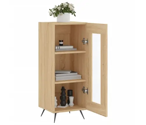 Šoninė Spintelė, Ąžuolo Spalvos, 34,5X34X90cm Apdirbta Mediena