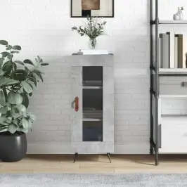 Šoninė Spintelė, Betono Pilka, 34,5X34X90cm Apdirbta Mediena