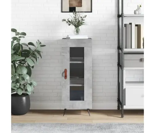 Šoninė Spintelė, Betono Pilka, 34,5X34X90cm Apdirbta Mediena