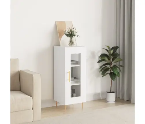 Šoninė Spintelė, Baltos Spalvos, 34,5X34X90cm Apdirbta Mediena