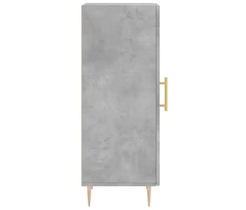 Kumode, Betona Pelēka, 34,5X34X90 Cm, Inženierijas Koks Vidaxl