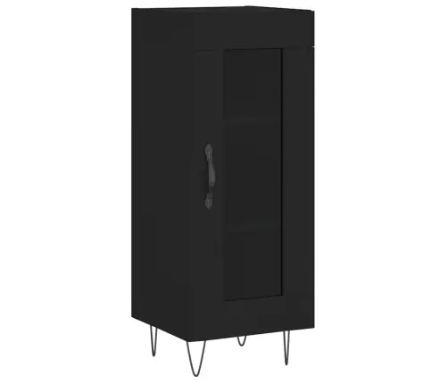 Kumode, Melna, 34,5X34X90 Cm, Inženierijas Koks Vidaxl