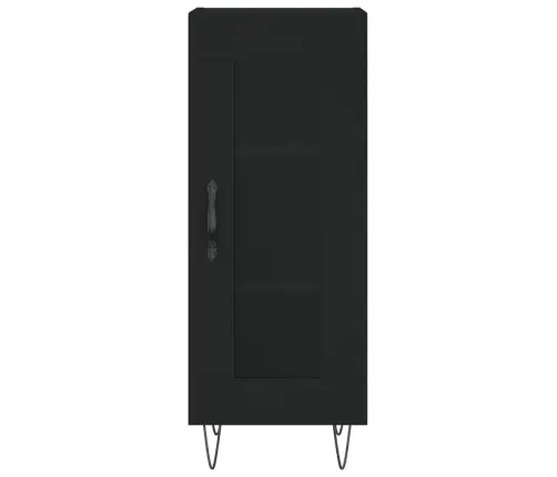 Kumode, Melna, 34,5X34X90 Cm, Inženierijas Koks Vidaxl