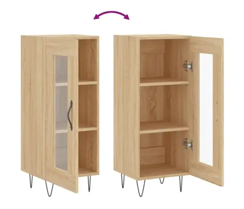 Kumode, Ozolkoka Krāsa, 34,5X34X90 Cm, Inženierijas Koks Vidaxl Kumode, Ozolkoka Krāsa, 34,5X34X90 Cm, Inženierijas Koks Vidaxl