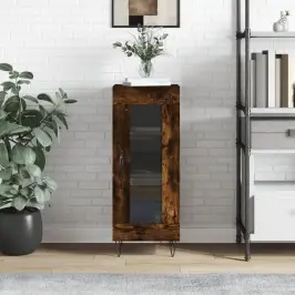 Kumode, Ozolkoka Krāsa, 34,5X34X90 Cm, Inženierijas Koks Vidaxl