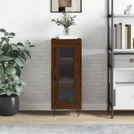 Kumode, Ozolkoka Krāsa, 34,5X34X90 Cm, Inženierijas Koks Vidaxl