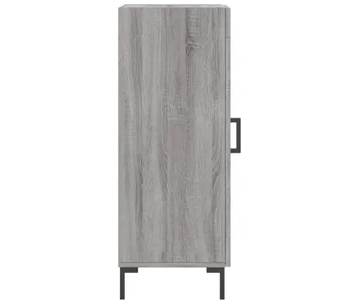 Kumode, Pelēka Ozolkoka, 34,5X34X90 Cm, Inženierijas Koks Vidaxl