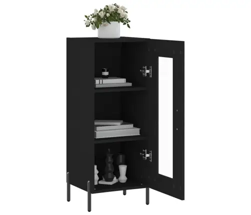 Puhvetkapp, Must, 34,5 X 34 X 90 cm Tehispuit