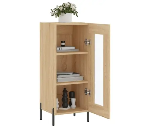 Kumode, Ozolkoka Krāsa, 34,5X34X90 Cm, Inženierijas Koks Vidaxl