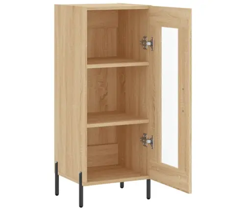 Kumode, Ozolkoka Krāsa, 34,5X34X90 Cm, Inženierijas Koks Vidaxl