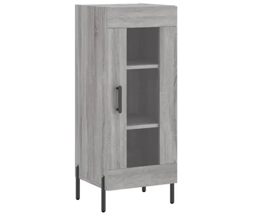 Kumode, Pelēka Ozolkoka, 34,5X34X90 Cm, Inženierijas Koks Vidaxl