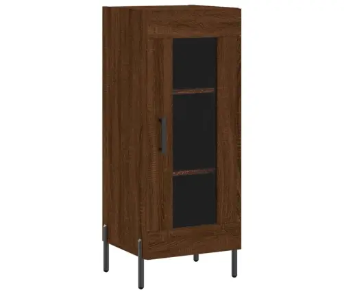 Šoninė Spintelė, Ruda Ąžuolo, 34,5X34X90cm Apdirbta Mediena