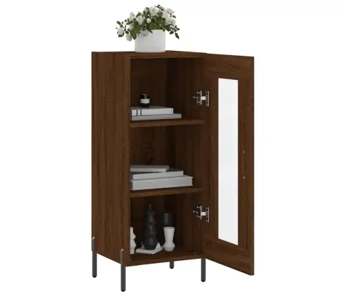 Šoninė Spintelė, Ruda Ąžuolo, 34,5X34X90cm Apdirbta Mediena