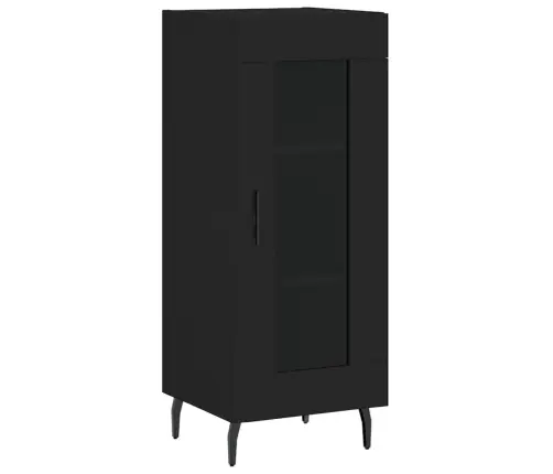 Kumode, Melna, 34,5X34X90 Cm, Inženierijas Koks Vidaxl