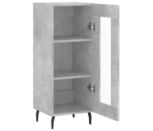 Šoninė Spintelė, Betono Pilka, 34,5X34X90cm Apdirbta Mediena