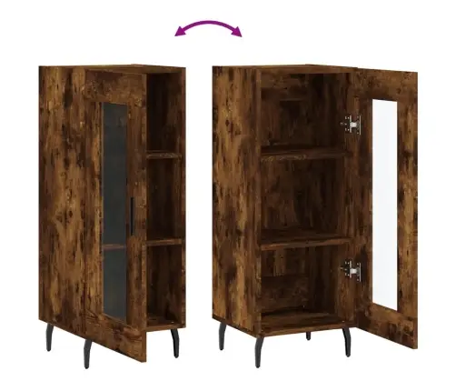 Kumode, Ozolkoka Krāsa, 34,5X34X90 Cm, Inženierijas Koks Vidaxl