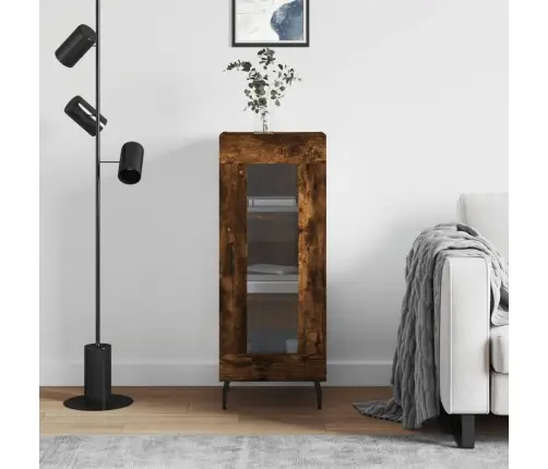 Kumode, Ozolkoka Krāsa, 34,5X34X90 Cm, Inženierijas Koks Vidaxl