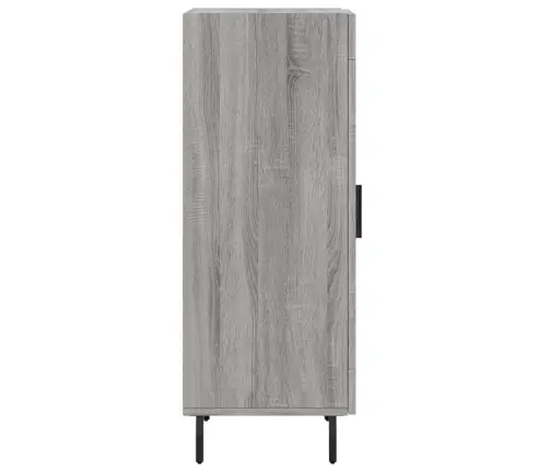 Kumode, Pelēka Ozolkoka, 34,5X34X90 Cm, Inženierijas Koks Vidaxl