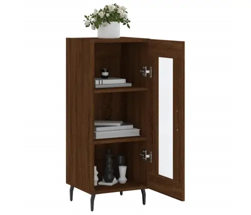 Kumode, Ozolkoka Krāsa, 34,5X34X90 Cm, Inženierijas Koks Vidaxl