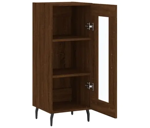 Kumode, Ozolkoka Krāsa, 34,5X34X90 Cm, Inženierijas Koks Vidaxl